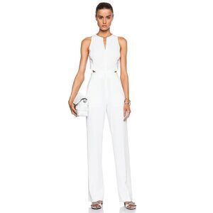 A.L.C. Chandler White zip cutout detail sleeveless Jumpsuit size US 0